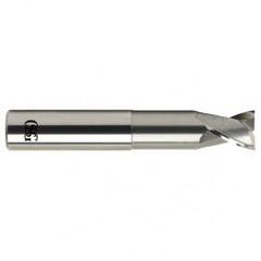 1 Dia. x 6 Overall Length 2-Flute .060 C/R Solid Carbide SE End Mill-Round Shank-Center Cutting-Uncoated - Benchmark Tooling