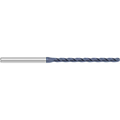 Ball End Mill: 0.062″ Dia, 0.95″ LOC, 3 Flute, Solid Carbide 2-1/2″ OAL, 1/8″ Shank Dia, 30 ° Helix, AlTiN Coated, Single End