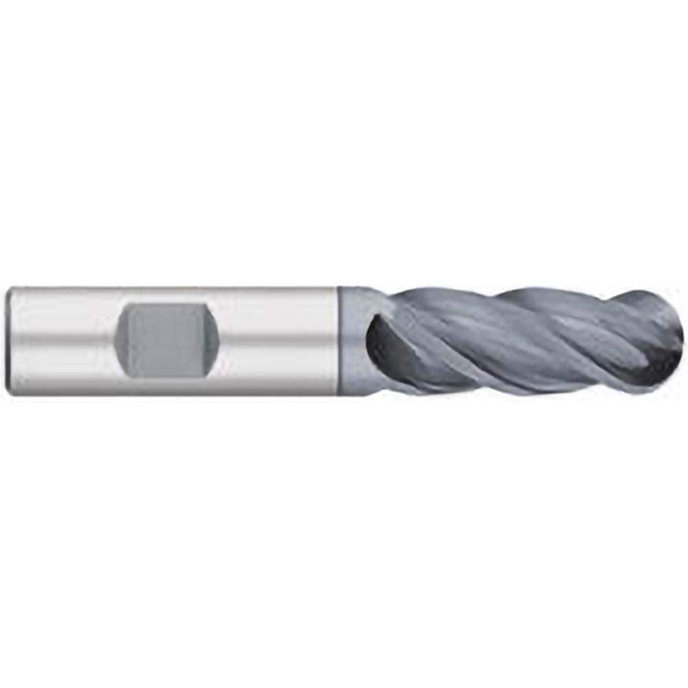 Titan USA - Ball End Mills; Mill Diameter (Inch): 1 ; Mill Diameter (Decimal Inch): 1.0000 ; Number of Flutes: 4 ; Length of Cut (Inch): 2 ; Length of Cut (Decimal Inch): 2.0000 ; Material: Solid Carbide - Exact Industrial Supply