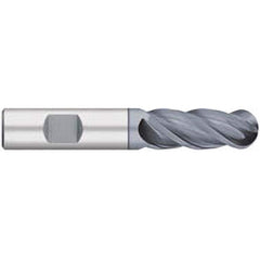 Titan USA - Ball End Mills; Mill Diameter (Inch): 3/4 ; Mill Diameter (Decimal Inch): 0.7500 ; Number of Flutes: 4 ; Length of Cut (Inch): 1-5/8 ; Length of Cut (Decimal Inch): 1.6250 ; Material: Solid Carbide - Exact Industrial Supply