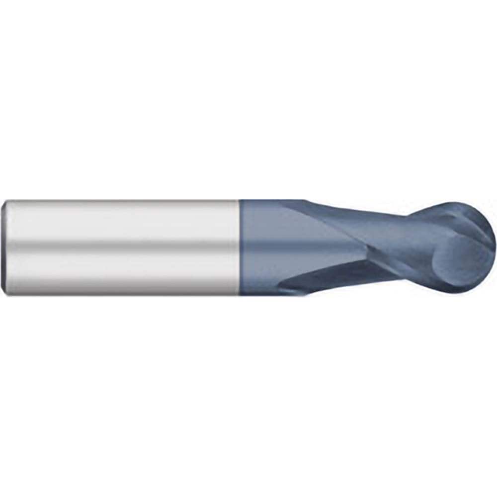 Titan USA - Ball End Mills; Mill Diameter (Decimal Inch): 0.0469 ; Number of Flutes: 2 ; Length of Cut (Decimal Inch): 0.0938 ; Material: Solid Carbide ; Overall Length (Inch): 1-1/2 ; Overall Length (Decimal Inch): 1.5000 - Exact Industrial Supply