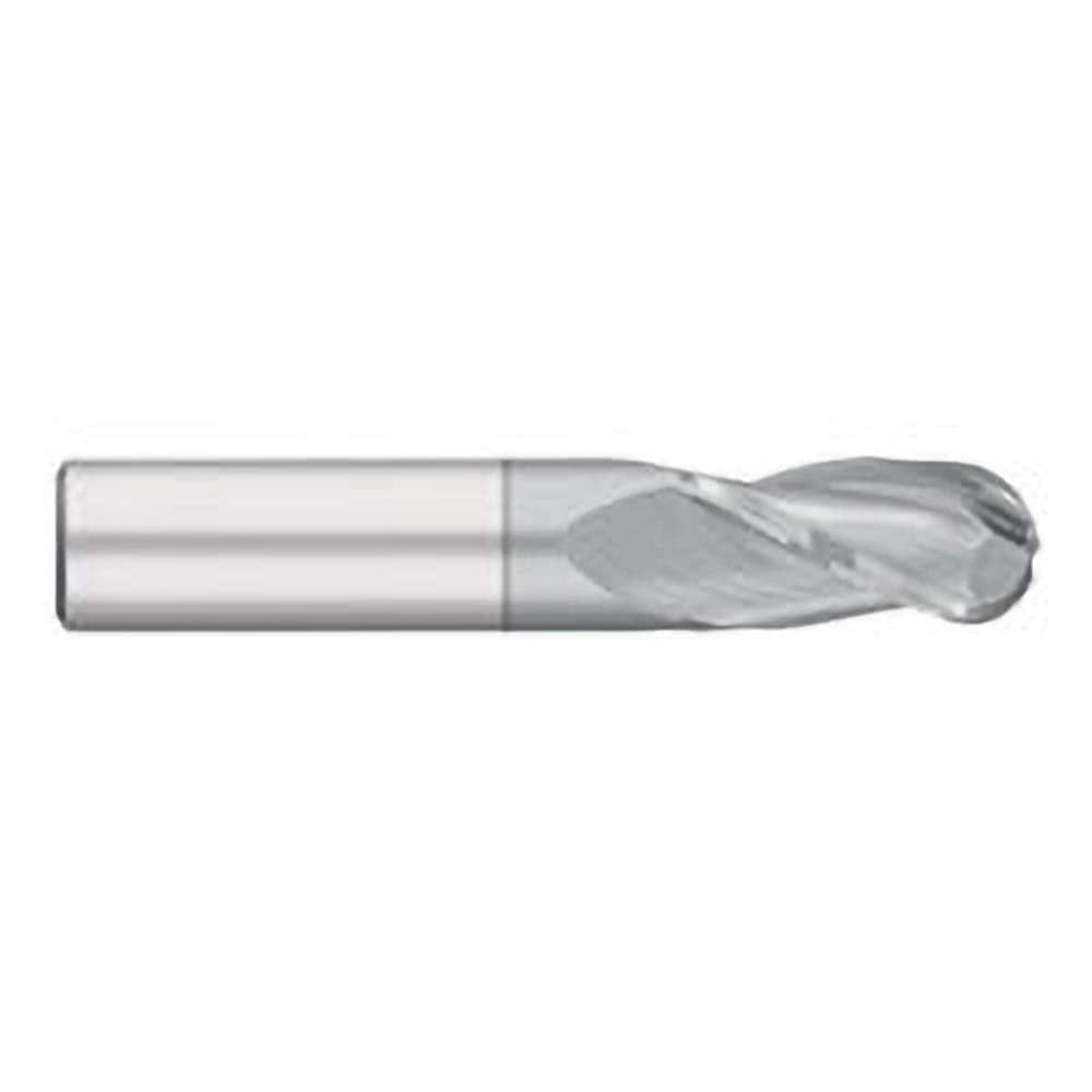 Titan USA - Ball End Mills; Mill Diameter (Decimal Inch): 0.1719 ; Number of Flutes: 3 ; Length of Cut (Inch): 5/8 ; Length of Cut (Decimal Inch): 0.6250 ; Material: Solid Carbide ; Overall Length (Inch): 2 - Exact Industrial Supply
