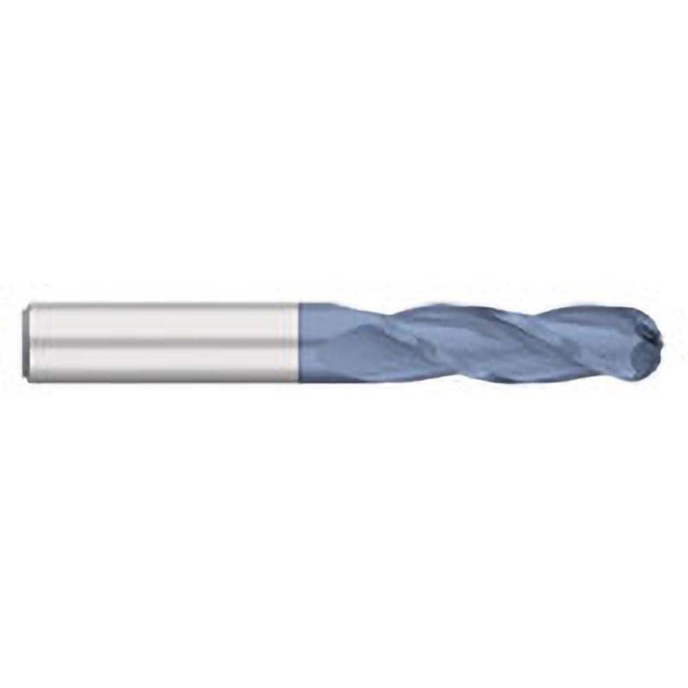 Titan USA - Ball End Mills; Mill Diameter (Inch): 5/16 ; Mill Diameter (Decimal Inch): 0.3125 ; Number of Flutes: 3 ; Length of Cut (Inch): 1-1/8 ; Length of Cut (Decimal Inch): 1.1250 ; Material: Solid Carbide - Exact Industrial Supply