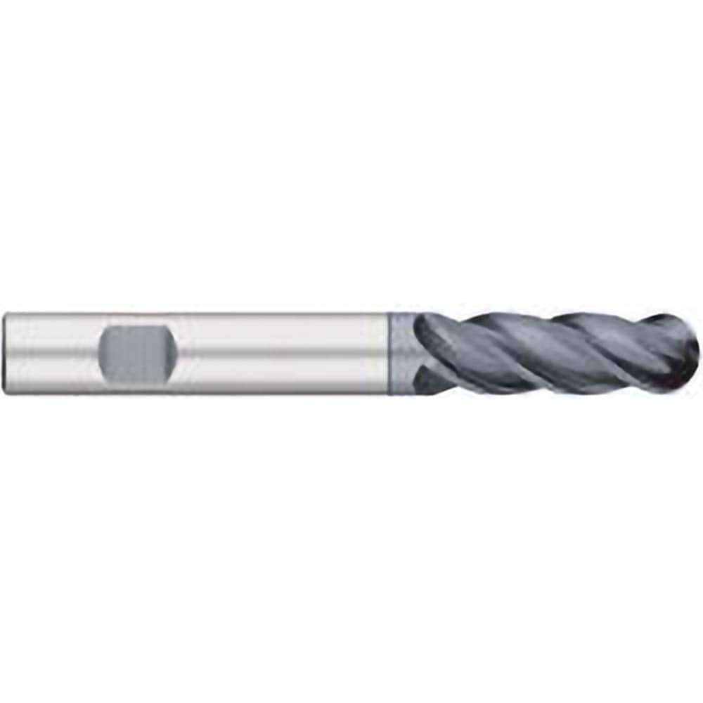 Titan USA - Ball End Mills; Mill Diameter (Inch): 1 ; Mill Diameter (Decimal Inch): 1.0000 ; Number of Flutes: 4 ; Length of Cut (Inch): 2-1/4 ; Length of Cut (Decimal Inch): 2.2500 ; Material: Solid Carbide - Exact Industrial Supply