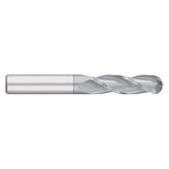 Titan USA - Ball End Mills; Mill Diameter (Inch): 7/16 ; Mill Diameter (Decimal Inch): 0.4375 ; Number of Flutes: 3 ; Length of Cut (Inch): 2 ; Length of Cut (Decimal Inch): 2.0000 ; Material: Solid Carbide - Exact Industrial Supply