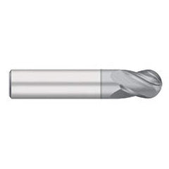 Titan USA - Ball End Mills; Mill Diameter (Inch): 1/2 ; Mill Diameter (Decimal Inch): 0.5000 ; Number of Flutes: 4 ; Length of Cut (Inch): 5/8 ; Length of Cut (Decimal Inch): 0.6250 ; Material: Solid Carbide - Exact Industrial Supply