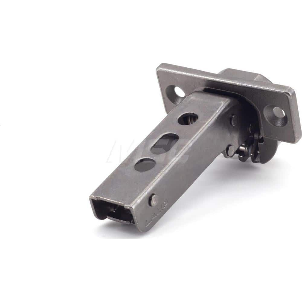 Self-Closing Heavy-Duty Concealed Hinge: Steel & Zinc Alloy, Black Nickel Finish