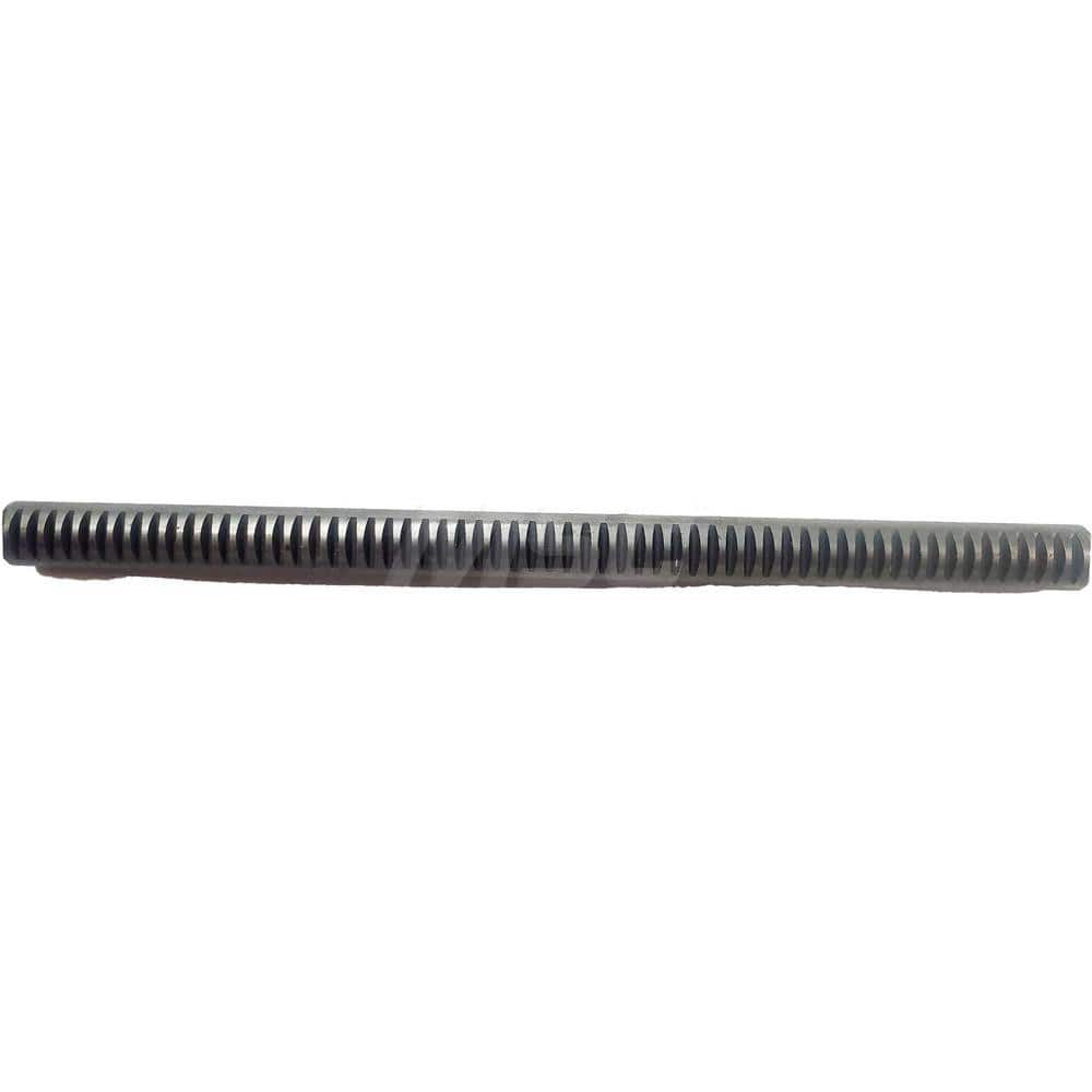 3/16″ Diam 1' Long 1018/12L14 Steel Gear Rack 72 Pitch, 14.5° Pressure Angle, Round