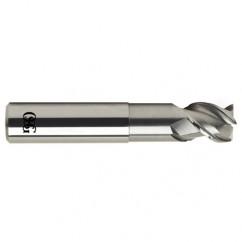 1 Dia. x 5 Overall Length 3-Flute .060 C/R Solid Carbide SE End Mill-Round Shank-Center Cutting-Uncoated - Benchmark Tooling