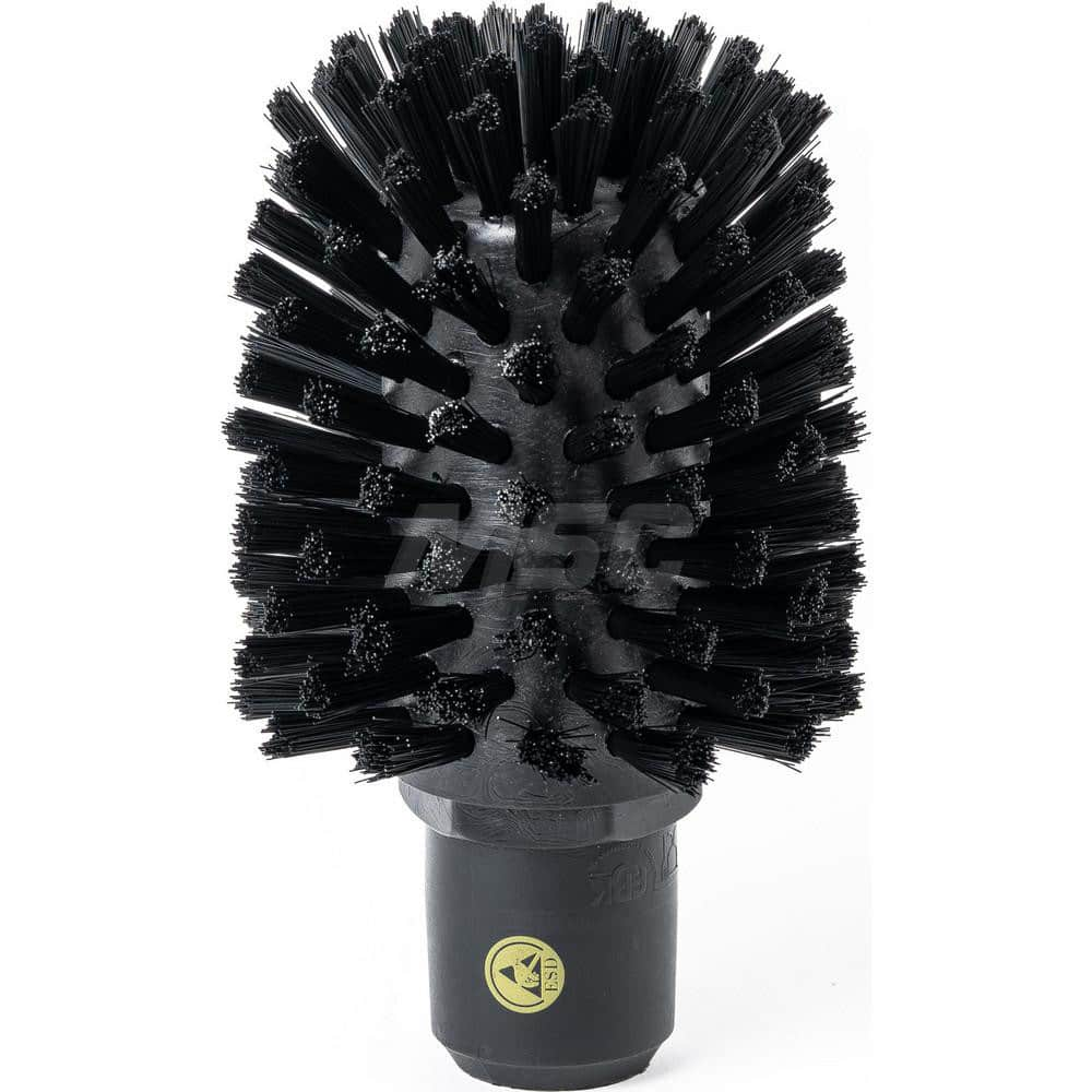 Internal Tube Brushes & Scrapers; Type: ESD Anti Static Tube Brush; Diameter (Inch): 3-5/32; Brush/Scraper Length: 4-59/64; Overall Length (Inch): 5-5/8; Connection Type: European Threaded