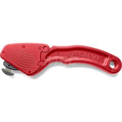 Utility Knife: 6.25″ Handle Length, Fixed Plastic Handle, 1.25″ Blade Length