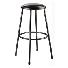 Stationary Stools; Type: Fixed Height Stool; Base Type: Steel; Width (Inch): 14; Depth (Inch): 14; Seat Material: Vinyl; Color: Black; Seat Type: Round; Minimum Height: 30