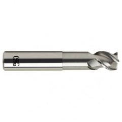 1 Dia. x 6 Overall Length 3-Flute .060 C/R Solid Carbide SE End Mill-Round Shank-Center Cutting-Uncoated - Benchmark Tooling