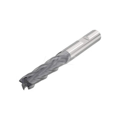Corner Radius End Mill: 0.315″ Dia, 4 Flutes, Solid Carbide 35 ° Helix, SIRON-A Coated, Corner Chamfer End, Series JSE514