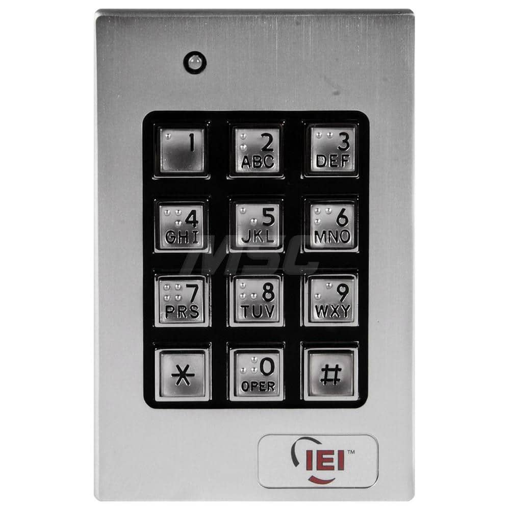 Electromagnet Lock Accessories; Type: Braille Keypad; For Use With: Access Control Systems; Material: Aluminum; Material: Aluminum; For Use With: Access Control Systems; Type: Braille Keypad; Accessory Type: Braille Keypad; Type: Braille Keypad