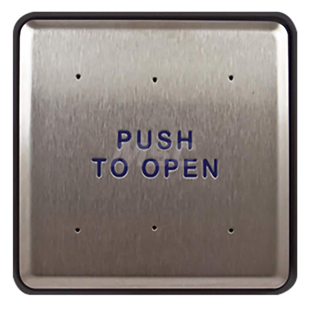 Push Plates; Material: Stainless Steel; Width (Inch): 6; Overall Length (Inch): 6.00; Finish/Coating: Stainless Steel; Shape: Square; Plate Thickness: 0.1250; Touchless: No; Material: Stainless Steel; Overall Length: 6.00; Finish: Stainless Steel; Overall