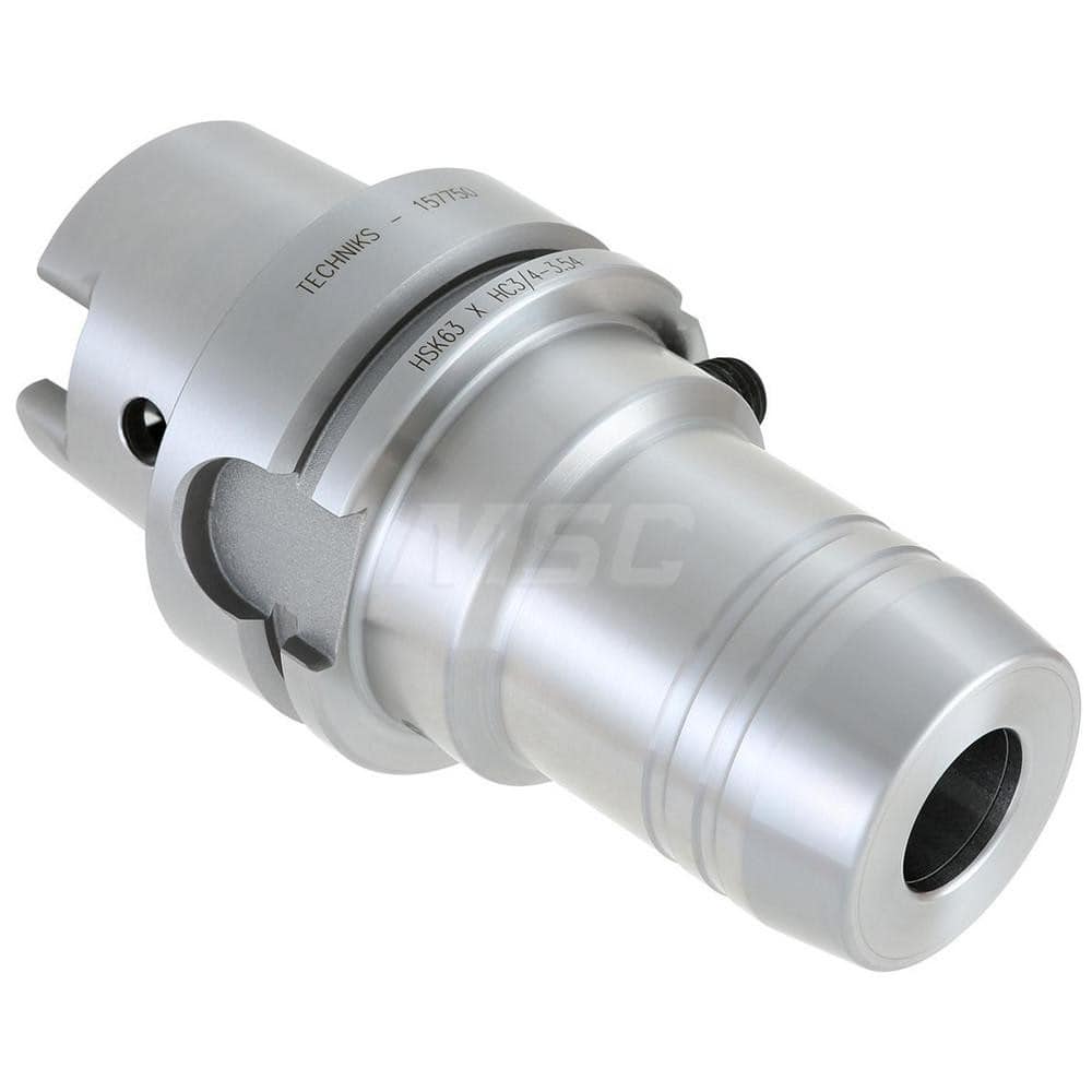 Hydraulic Tool Chuck: Taper Shank, 6 mm Hole 70 mm Projection, 26 mm Nose Dia, Through Coolant