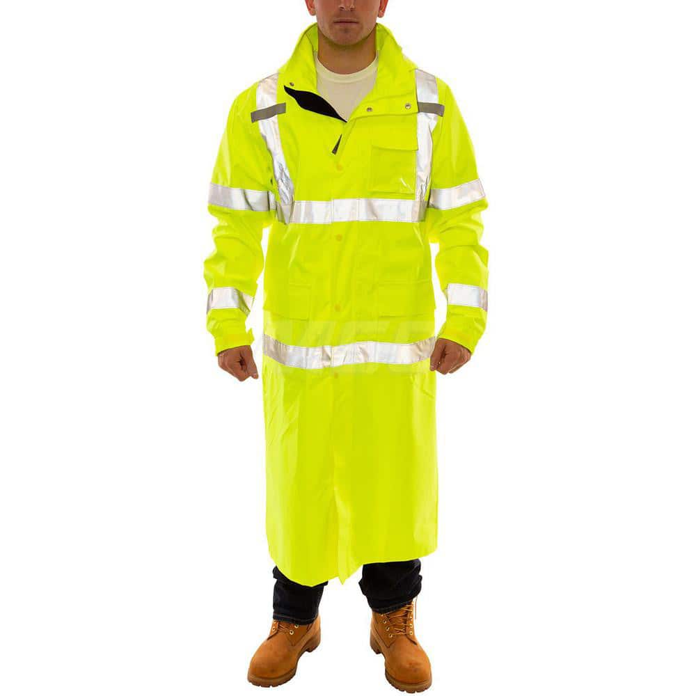Work Jacket & Coat  Size Large N/A Polyurethane & 300D Polyester N/A Fluorescent Yellow ™Green N/A 6.000 Pocket