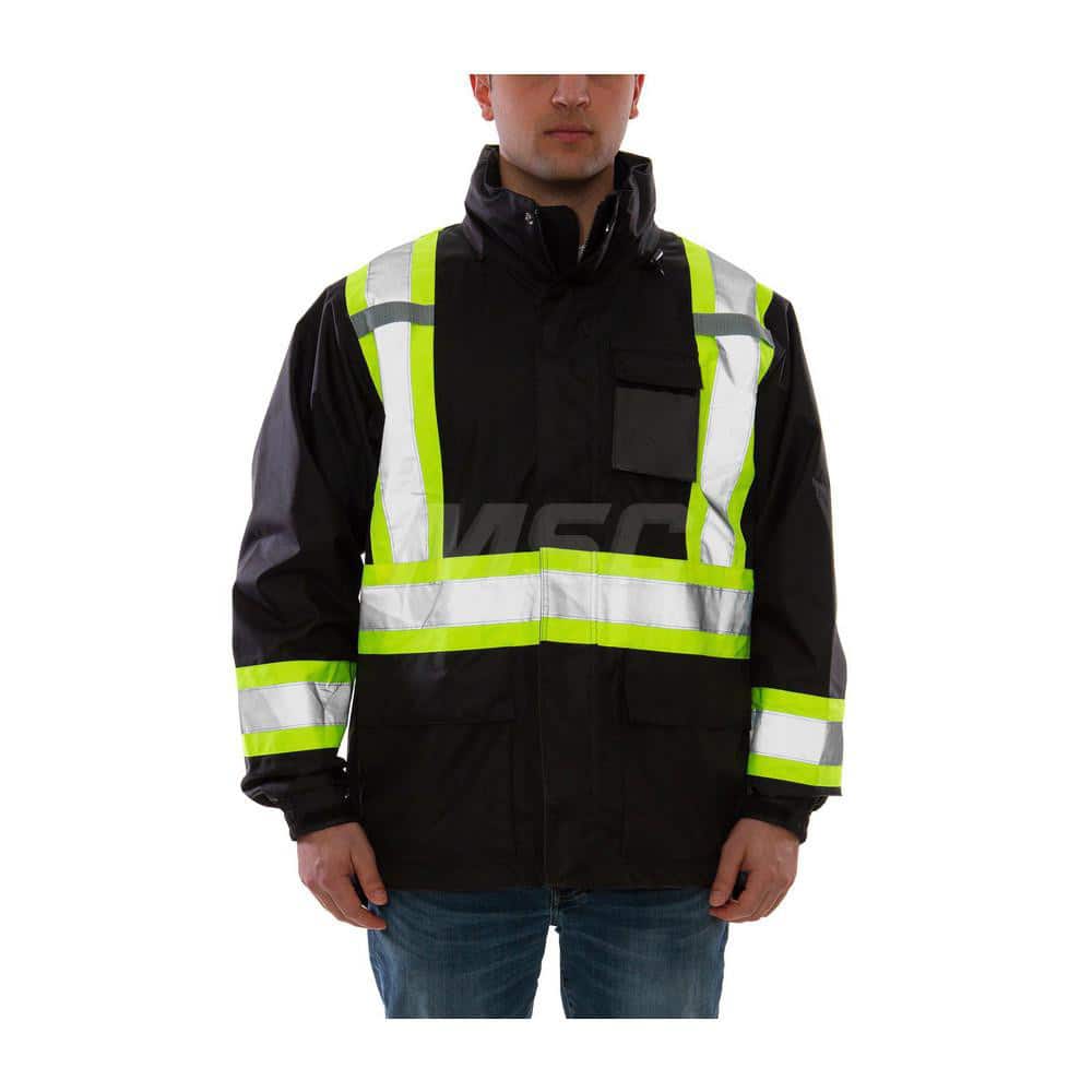Work Jacket & Coat  Size 3X-Large N/A Polyurethane & 300D Polyester N/A Fluorescent Yellow ™Green & Black N/A 6.000 Pocket