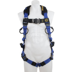 Fall Protection Harnesses: 400 Lb, Single D-Ring Style, Size Medium & Large, For Climbing, Back