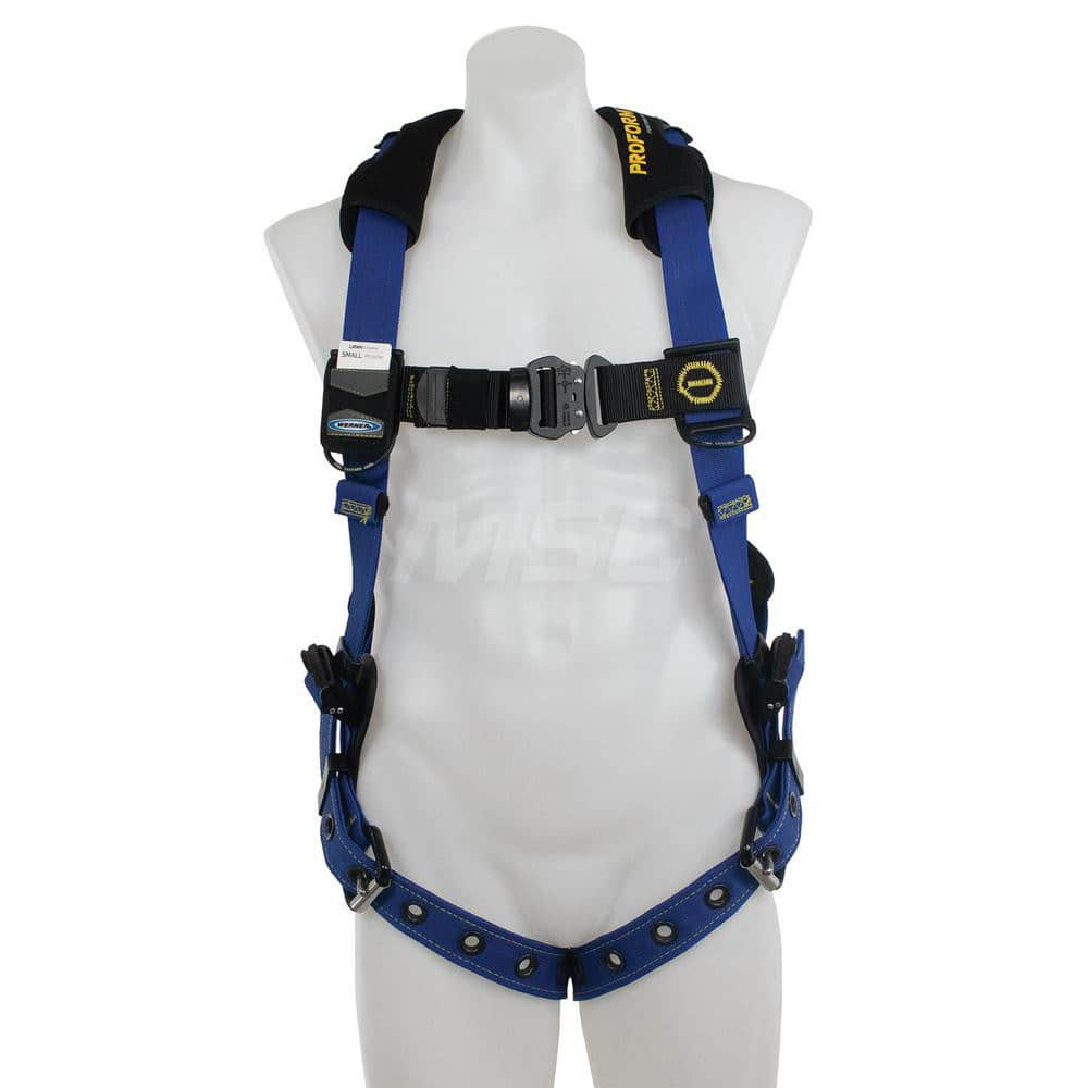 Fall Protection Harnesses: 400 Lb, Single D-Ring Style, Size Small, For General Industry, Back