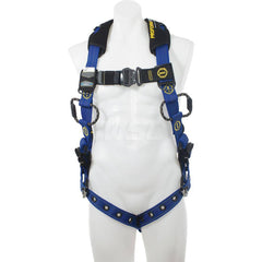 Fall Protection Harnesses: 400 Lb, Single D-Ring Style, Size X-Large, For Climbing, Back