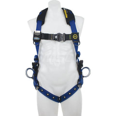 Fall Protection Harnesses: 400 Lb, Single D-Ring Style, Size Medium & Large, For Positioning, Back