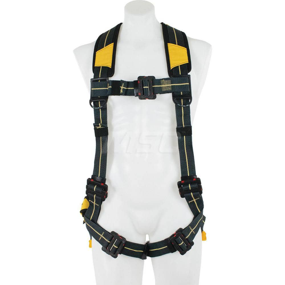 Fall Protection Harnesses: 400 Lb, Arc Flash Single D-Ring Style, Size Small, For Climbing, Back