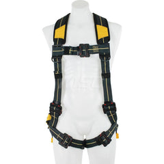 Fall Protection Harnesses: 400 Lb, Arc Flash Single D-Ring Style, Size Medium & Large, For Climbing, Back