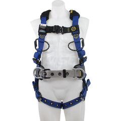 Fall Protection Harnesses: 400 Lb, Single D-Ring Style, Size Small, For Climbing & Construction, Back