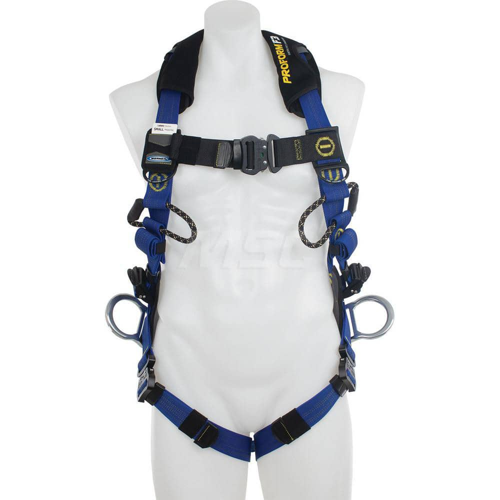 Fall Protection Harnesses: 400 Lb, Single D-Ring Style, Size 2X-Large, For Climbing & Positioning, Back