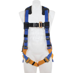 Fall Protection Harnesses: 400 Lb, Single D-Ring Style, Size X-Large, For General Industry, Back