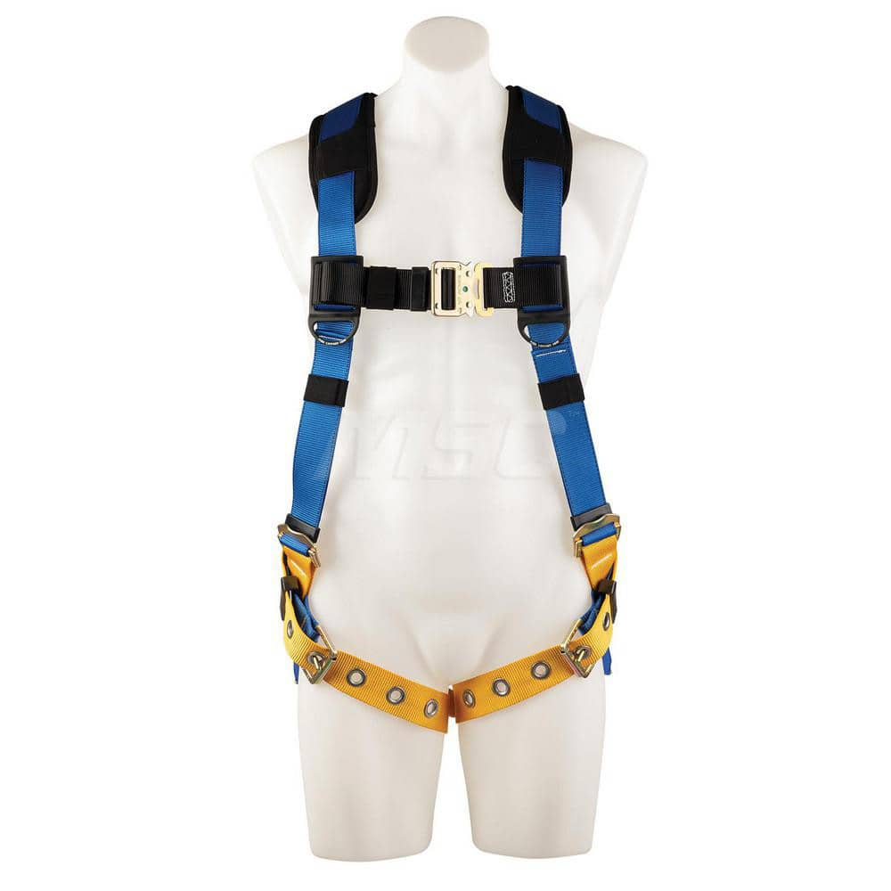 Fall Protection Harnesses: 400 Lb, Single D-Ring Style, Size 2X-Large, For General Industry, Back