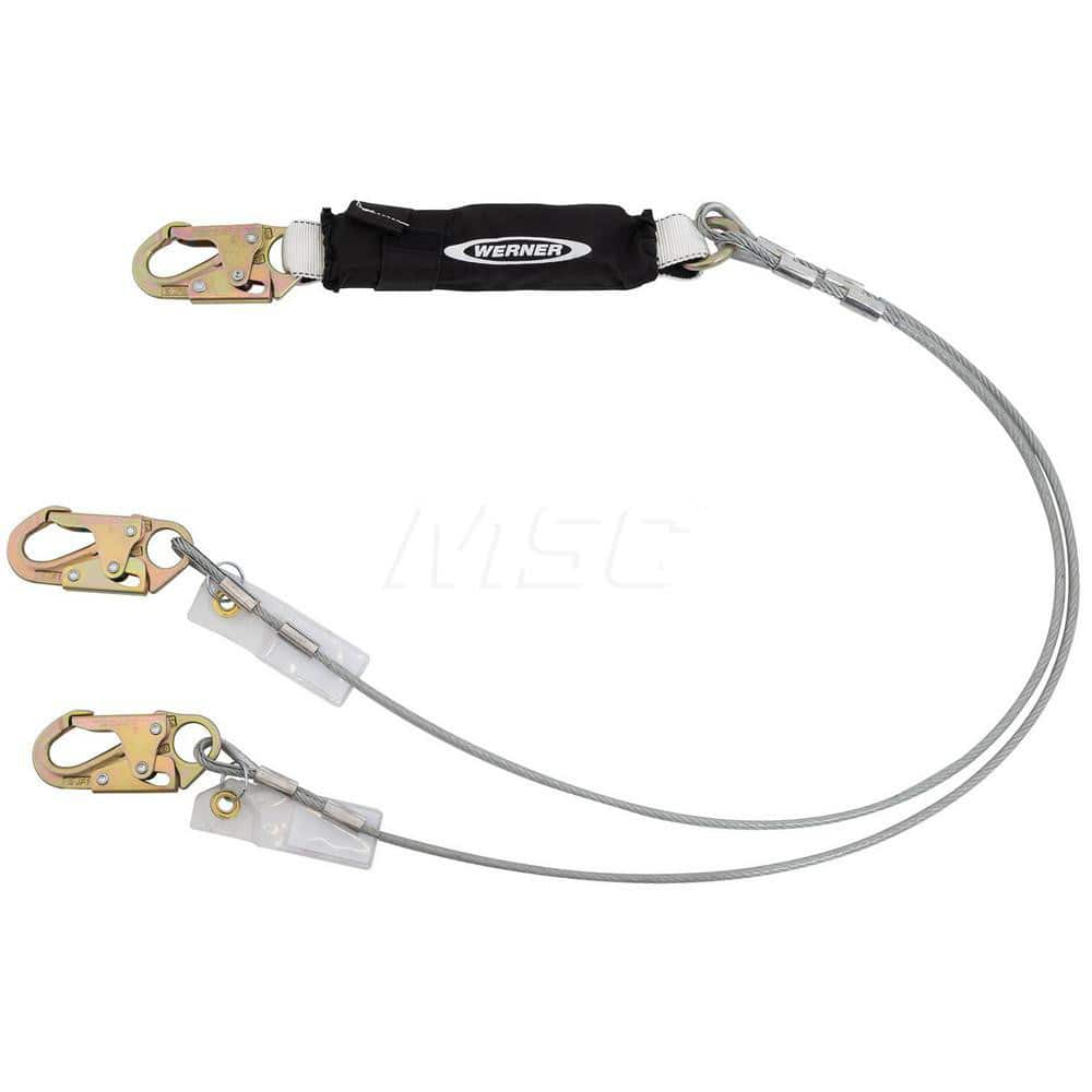 Lanyards & Lifelines; Load Capacity: 5000 lb; Construction Type: Webbing; Harness Type: Ladder Climbing; Lanyard End Connection: Snap Hook; Anchorage End Connection: Snap Hook; Length Ft.: 6.00