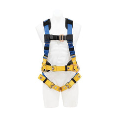 Fall Protection Harnesses: 310 Lb, Front, Back and Side D-Rings Style, Size Small, For Construction, Front Back & Hips