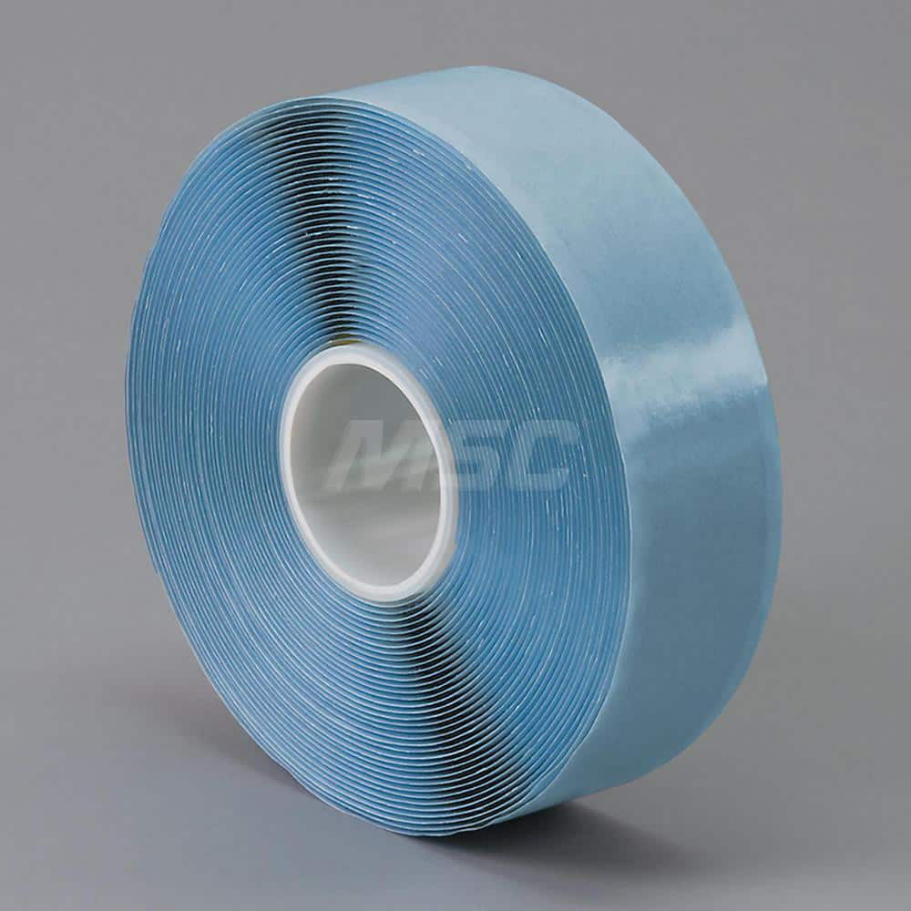 Translucent Double-Sided Rubber Tape: 1″ Wide, 49 yd Long, 16 mil Thick, Rubber Resin Adhesive