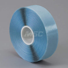 Translucent Double-Sided Rubber Tape: 1/2″ Wide, 49 yd Long, 16 mil Thick, Rubber Resin Adhesive