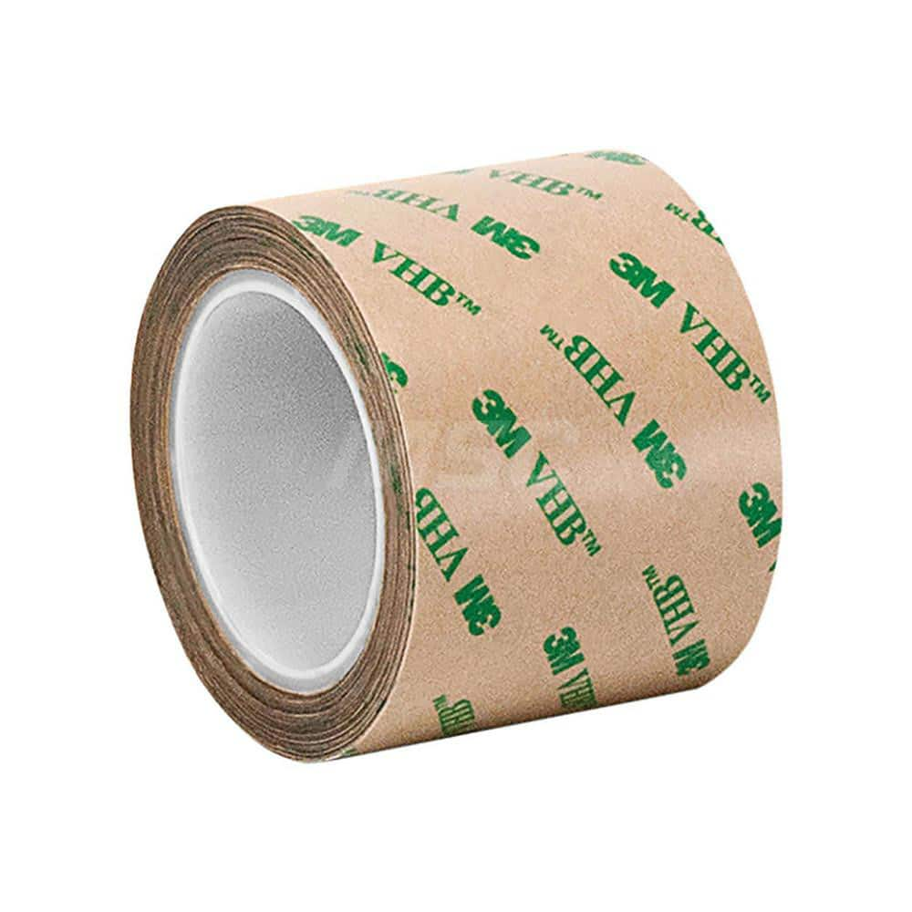 Clear Double-Sided Polyethylene Foam Tape: 1/2″ Wide, 5 yd Long, 2 mil Thick, Acrylic Adhesive