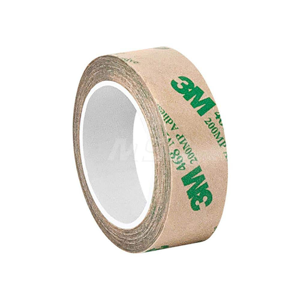 Adhesive Transfer Tape; Adhesive Material: Acrylic; Width (Inch): 1; Length (yd): 20.00; Thickness (mil): 5.2000; Minimum Operating Temperature (F): -40.000; Maximum Operating Temperature (F): 400.000; Color: Clear; Liner Material: Kraft Paper; Series: 46