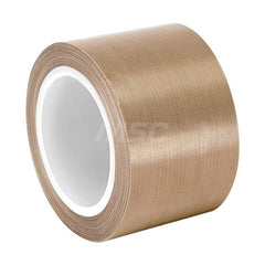 Glass Cloth Tape; Width (Inch): 2; Material Type: Fiberglass; PTFE; Color: Brown; Adhesive Material: Silicone; Length (yd): 5.00; Thickness (mil): 4.7000; Minimum Operating Temperature (F): -100.000; Maximum Operating Temperature (F): 500.000