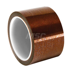 Polyimide Film Tape: 4″ Wide, 5 yd Long, 2.5 mil Thick 30 Lb/In Tensile Strength, Silicone Adhesive, -40 to 500 ° F