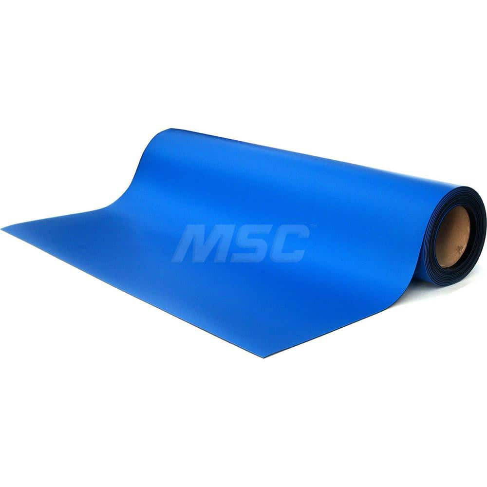 Anti-Static Work Kits & Table Mats; Mat Type: Anti-Static Table Mat; Material: Rubber; Overall Length: 24.00; Thickness: 0.08 in; Resistance: 108.000; Color: Royal Blue