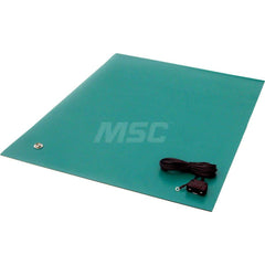 Anti-Static Work Kits & Table Mats; Mat Type: Anti-Static Table Mat; Material: Rubber; Overall Length: 30.00; Thickness: 0.08 in; Resistance: 108.000; Color: Green