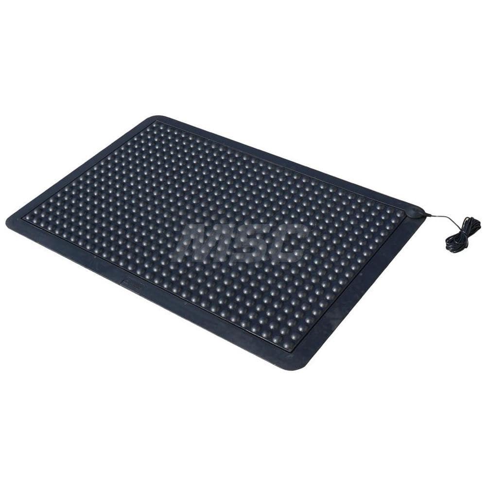 Anti-Static Work Kits & Table Mats; Mat Type: Anti-Static Floor Mat; Material: Rubber; Overall Length: 36.00; Thickness: 0.5 in; Resistance: 104.000; Color: Black