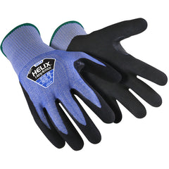 Blue Knit Glove with HPPE/Steel and Sandy Nitrile Dip, Size XXXL