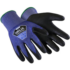 Helix High Cut, Blue Knit Glove with PU Dip, Size XXXXL