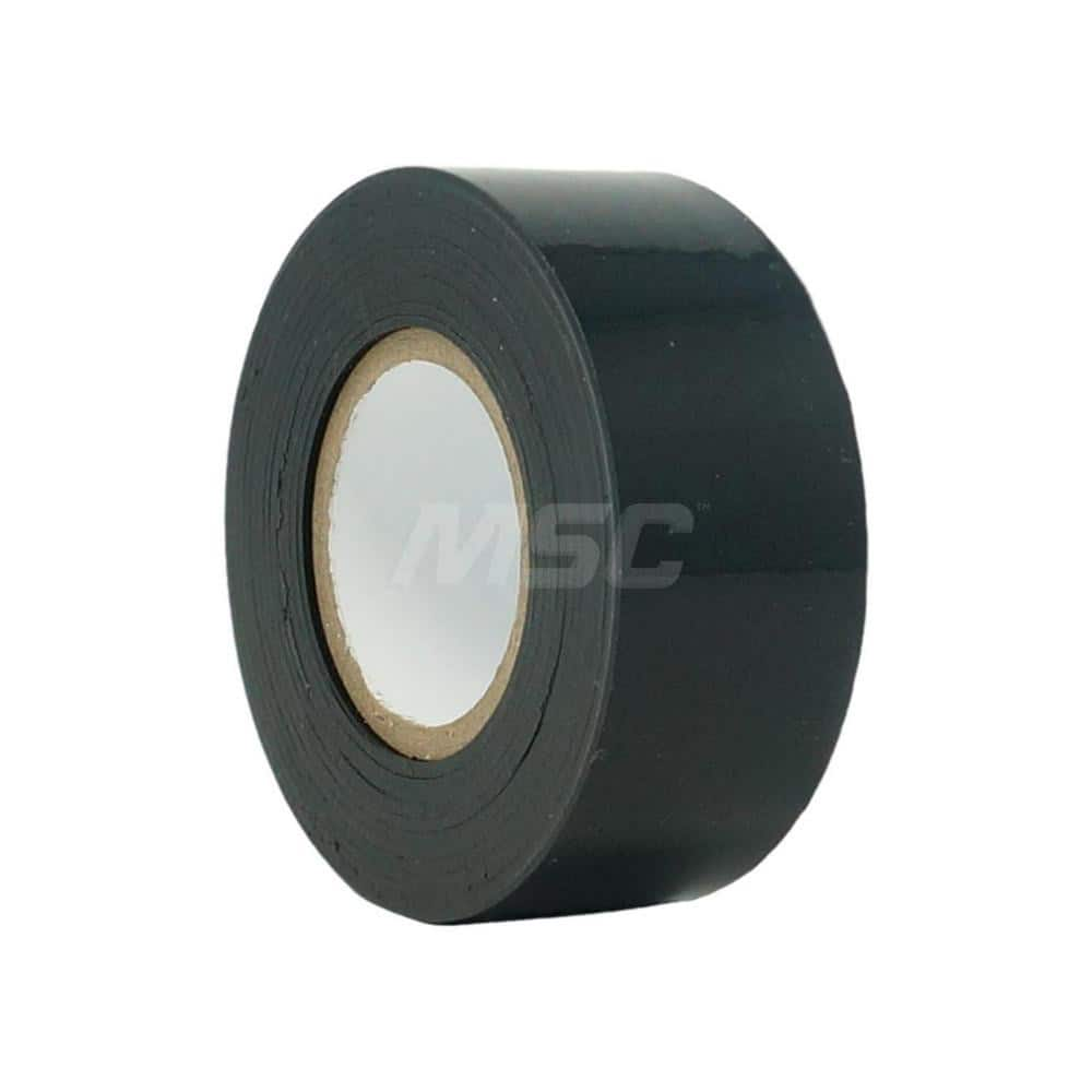 Masking Tape: 1-1/2″ Wide, 33.33 yd Long, 4 mil Thick, Black Polyvinylchloride Film, 0.48 lb/in Tensile Strength