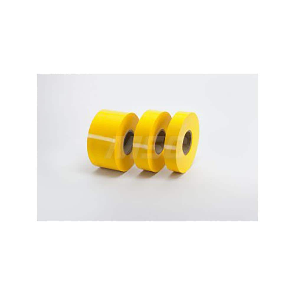 Masking Tape: 3″ Wide, 83.33 yd Long, 4 mil Thick, Yellow Polyvinylchloride Film, 0.48 lb/in Tensile Strength