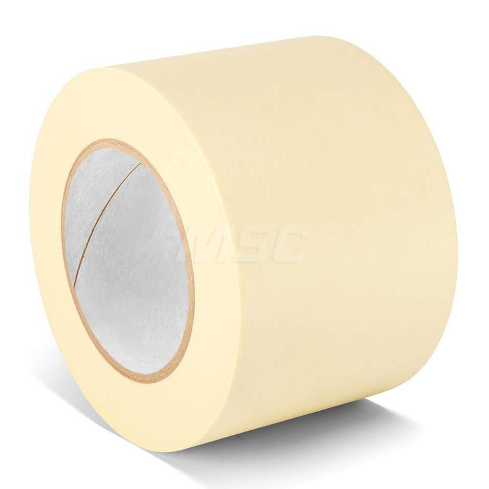 High Temperature Masking Tape: 3/4″ Wide, 60 yd Long, 7 mil Thick, Tan Crepe Paper, Rubber Adhesive, 31 lb/in Tensile Strength