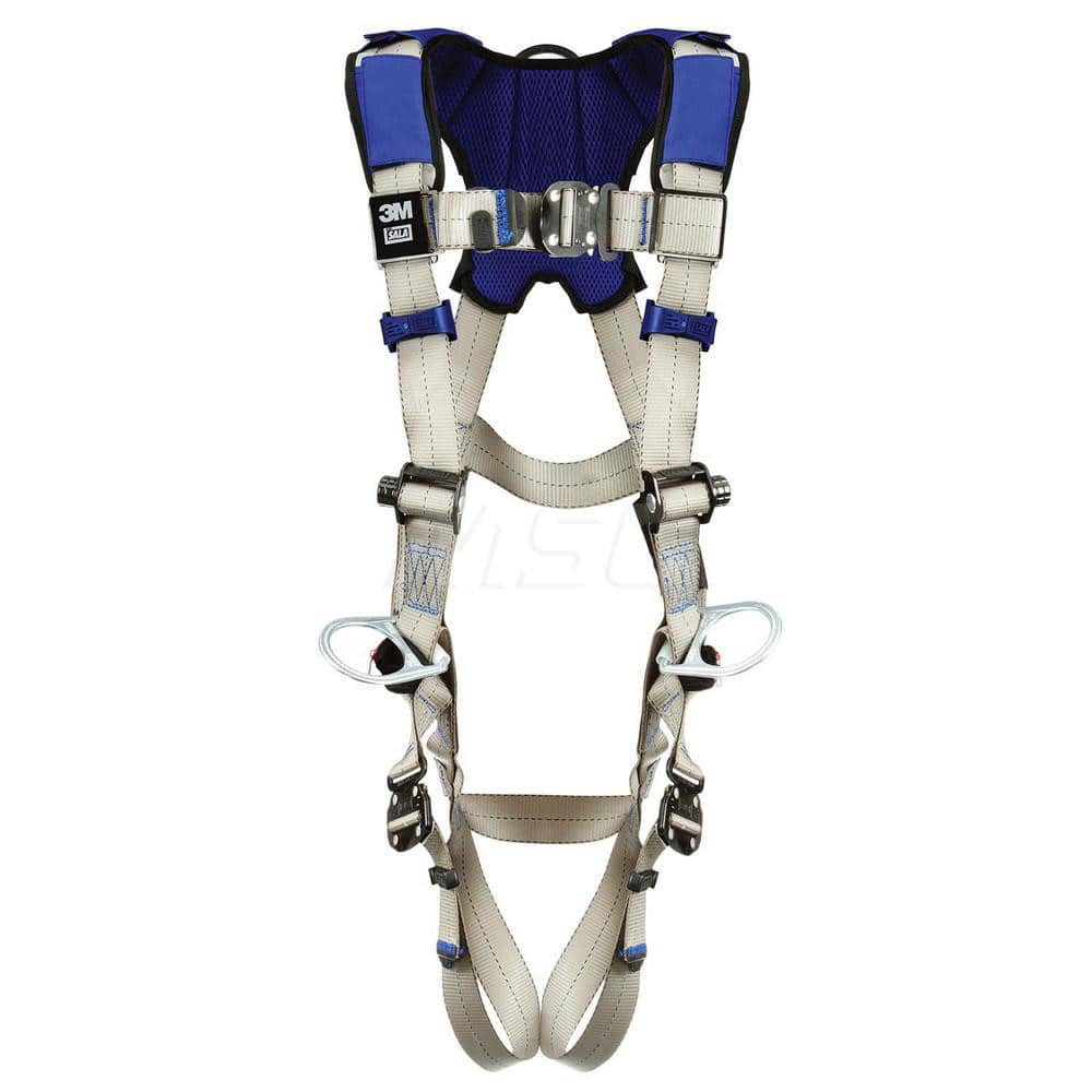 Fall Protection Harnesses: 420 Lb, Vest Style, Size X-Large, For Positioning, Back & Hips Quick-Connect Leg Strap, Quick-Connect Chest Strap